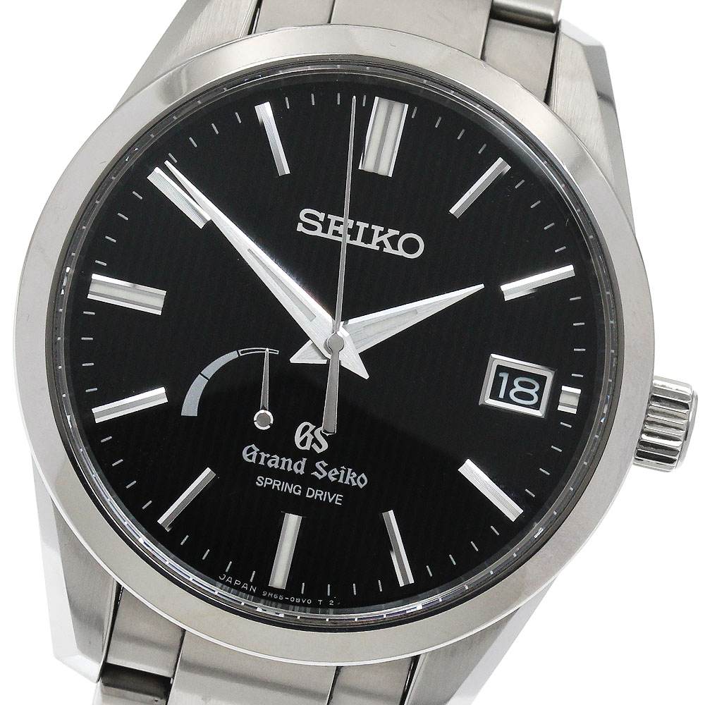 セイコー SEIKO SBGA149/9R65-0CJ0 グランドセイコー パワーリザーブ　デイト スプリングドライブ メンズ 内箱付き_896052【中古】