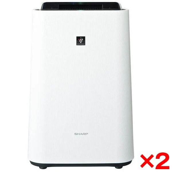 2個セット KC-S50-W ×2　ホワイト系 プラズマクラスター7000 加湿空気清浄機 (畳数23畳 / 加湿14畳まで)