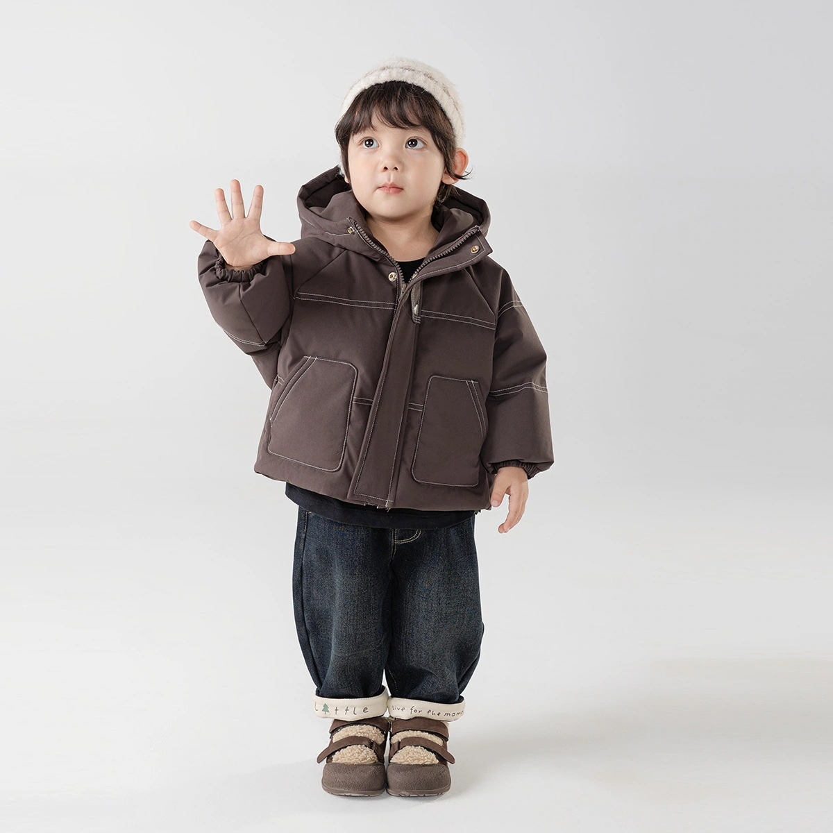 キッズダウンジャケット 男女児用韓国風アウター キッズ　アウター