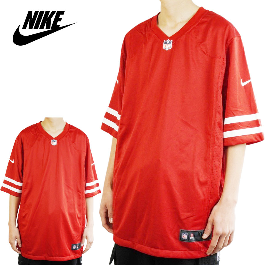 NIKE ナイキメンズ Tシャツ【クリックポスト対応可】309546 49ERS GAME TC JERSEYNFL フォーティナイナーズ ゲームジャージーb