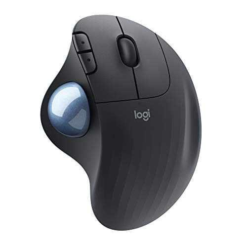 ロジクール ワイヤレスマウス トラックボール 無線 M575GR Bluetooth Unifying 5ボタン windows mac iPad M575 電池寿命最大24ケ月 グラファイト 国内正