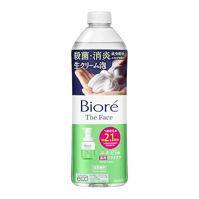他サイト： ビオレ　ザフェイス　泡洗顔料　アクネケア　つめかえ用　340ml　(医薬部外品)　 KO 花王の商品画像