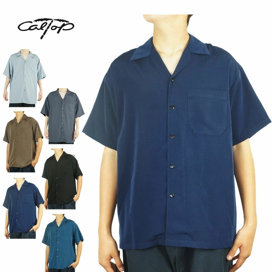 CALTOP キャルトップ カルトップメンズ シャツ【クリックポスト発送】3003 SS SHIRTSショートスリーブシャツBLACK(ブラック) KH半袖シャツ