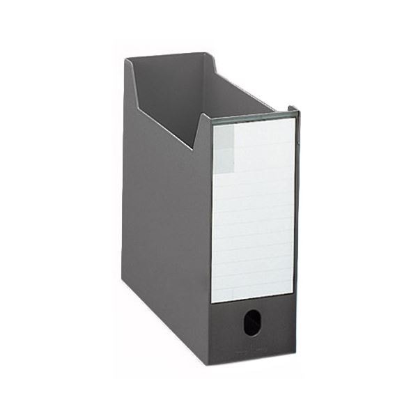 (まとめ) ライオン事務器 ボックスファイルA4ヨコ 背幅102mm ブラック BF-32M 1個 (×10セット)