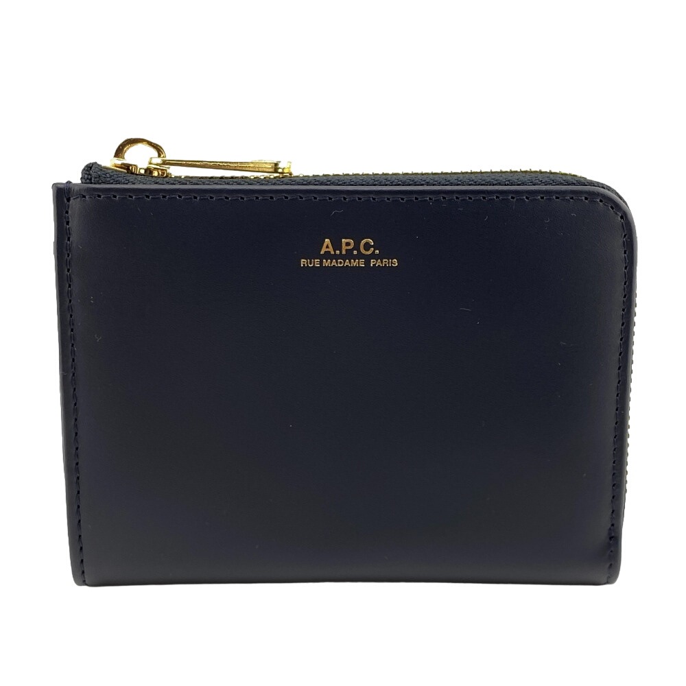 F63166 PXAWV リーゼ レザー コインケース ネイビー ユニセックス ブランド