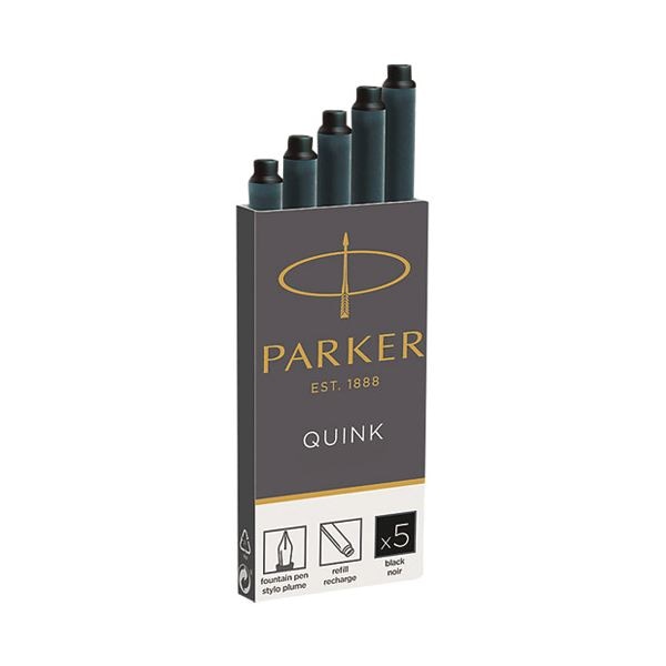 (まとめ）パーカー PARKER CTインク ブラック5本 19 50382(×10セット)