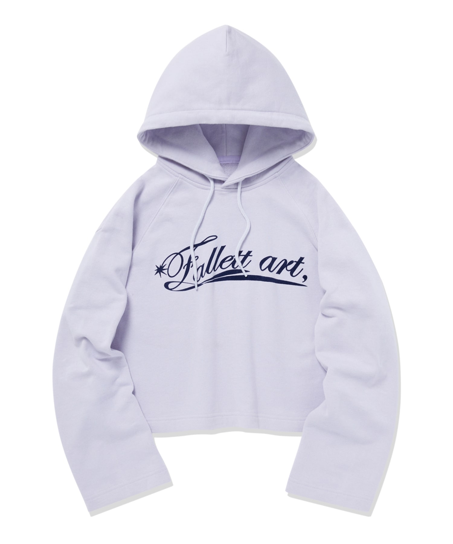 ファレットアートアーカイブクロップパーカーラベンダー