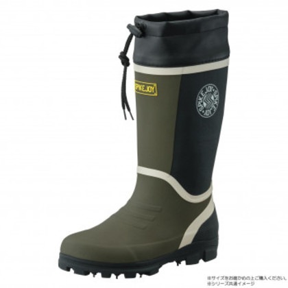 福山ゴム工業 長靴 スパイクジョイ 6 カーキ S AA89300