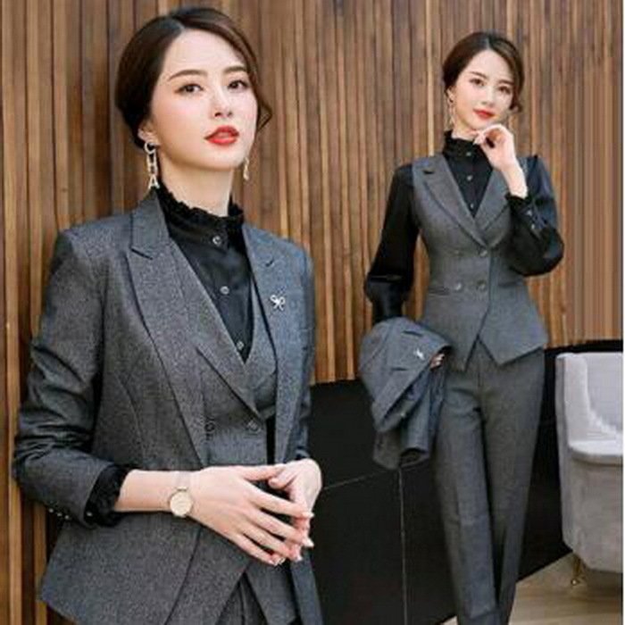 Qoo10] スリーピースの女性用スーツフォーマルスー : レディース服