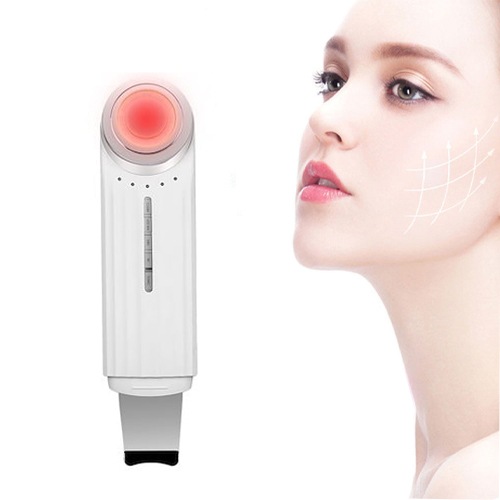 美顔器 ウォーターピーリングと 美顔器が1台で完 LED光 ems RF 超音波温熱振動