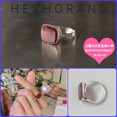HEYHORANG公式取扱店 925silver Maraineリング 指輪 韓国 アイドル アクセサリー