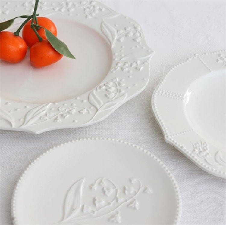 】激安セール 家庭用 パスタ 深皿 デザート ウエスタン 【メガ割 ペストリー レリーフ 皿 セラミック