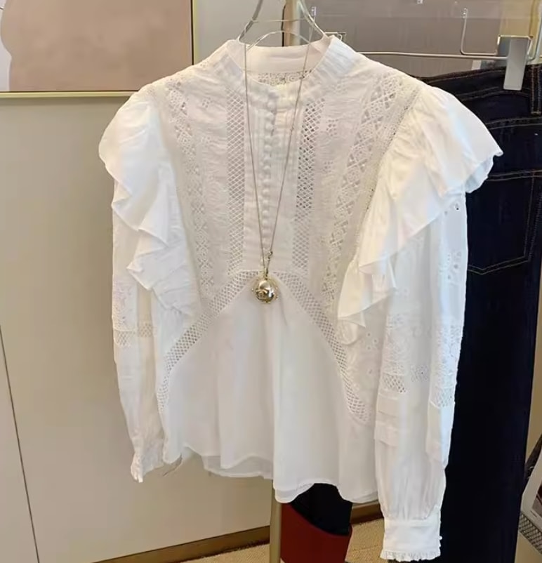 トップス デート モテアイテム チュニック シャツ ブラウス コットン 大人可愛い きれいめ 上品 おしゃれ かっこいい 大人可愛い ラブリー キュート ガーリー クール モード系 セクシー 5,508円