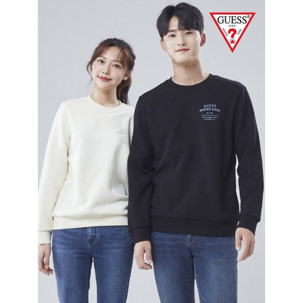 (Guess) ユニフロント&バックレタリングロゴスウェットシャツ NM3K0162 5,636円