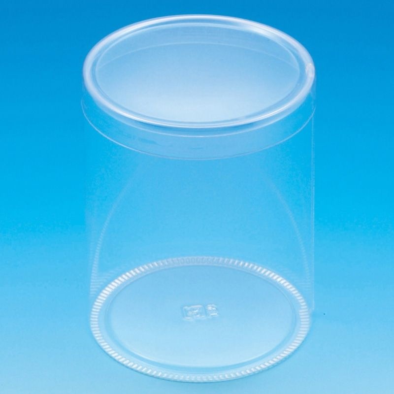 （まとめ買い）シモジマ HEIKO 箱 クリスタルボックス スタンダードタイプ PET円筒ケース 直径80x深さ100mm 10個 006854249 [x3セット]