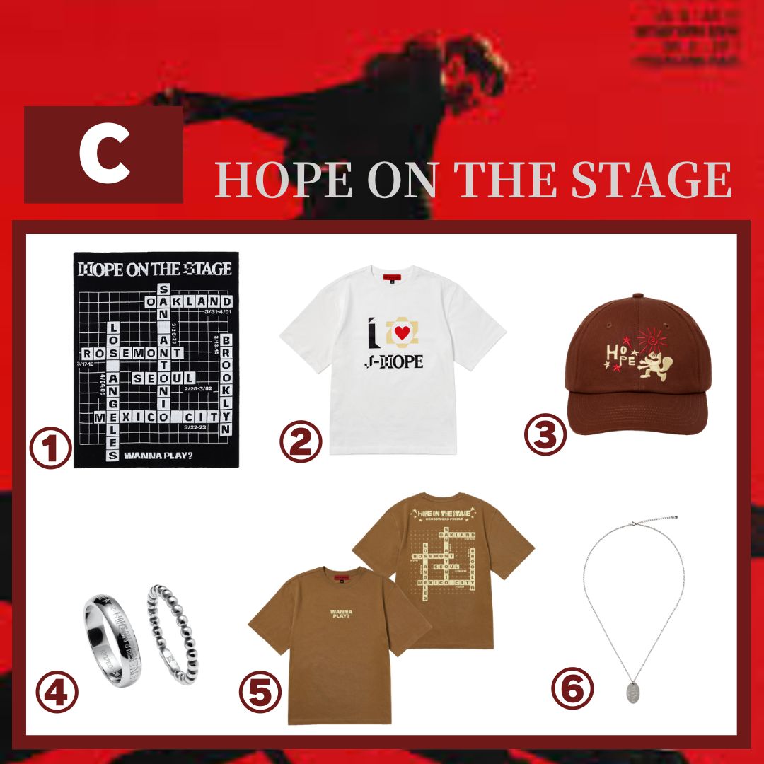 【 国内よりすぐに無料発送 】 BTS J-HOPE [ HOPE ON THE STAGE TOUR ] OFFICIAL MD [C]　販売 [ 防弾少年団 ]