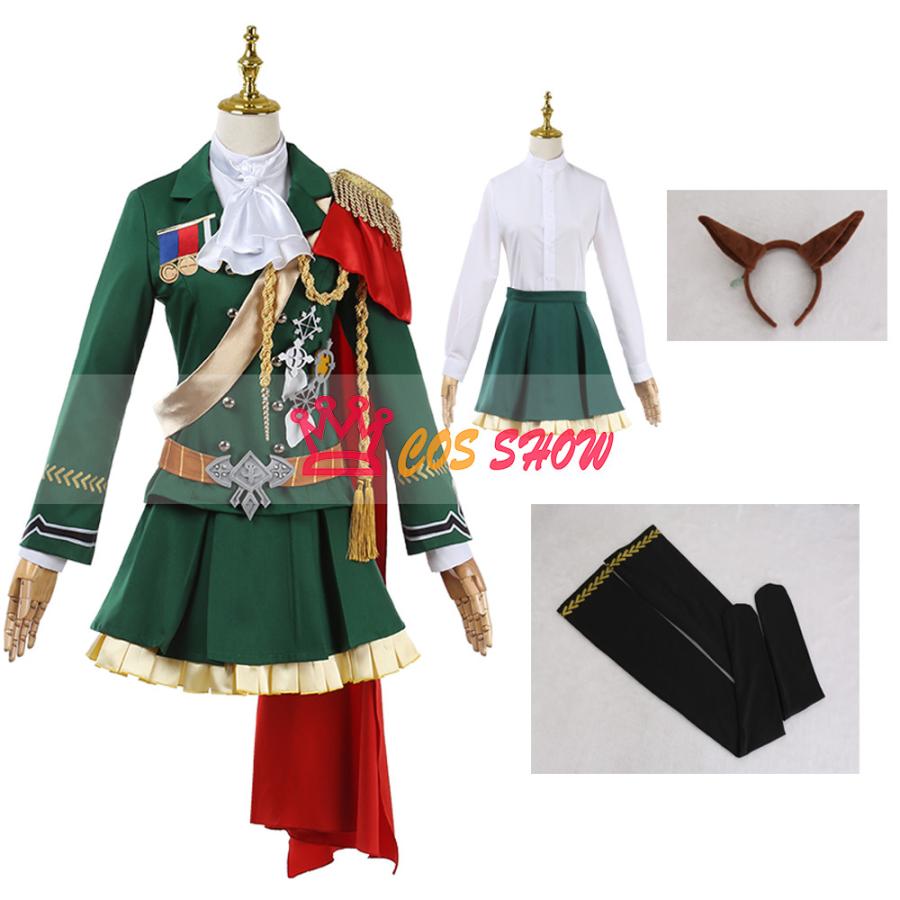 新品販売!ウマ娘 プリティーダービー シンボリルドルフ 勝負服 コスプレ衣装 靴下+耳付き オーダーメイド製作可能 cosplay 仮装 イベント ステージ ハロウィン 学園祭