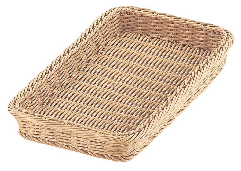 （まとめ買い）トーダイ PPラタン 角型ベーカリーバスケット 32型 アイボリーCO-703-IV [x3]