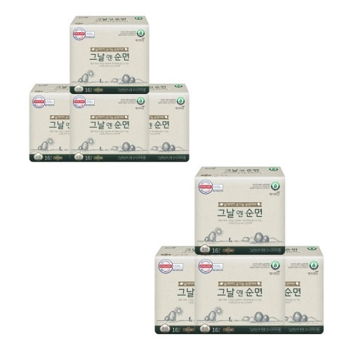 イェジミインその日には純粋なオーガニック純正カバー生理用ナプキン小型16Px4パック+中型16Px4パック学校快適で快適な吸収