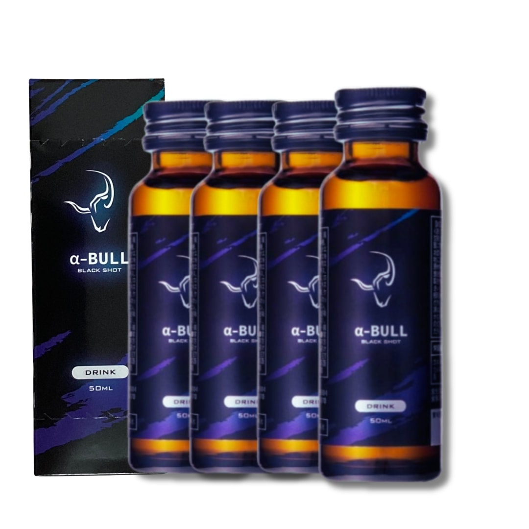 アルファブル ブラック ショット α-BULL BLACK SHOT 50ml シトルリン アルギニン イミダゾールジペプチド オットセイ 4本セット
