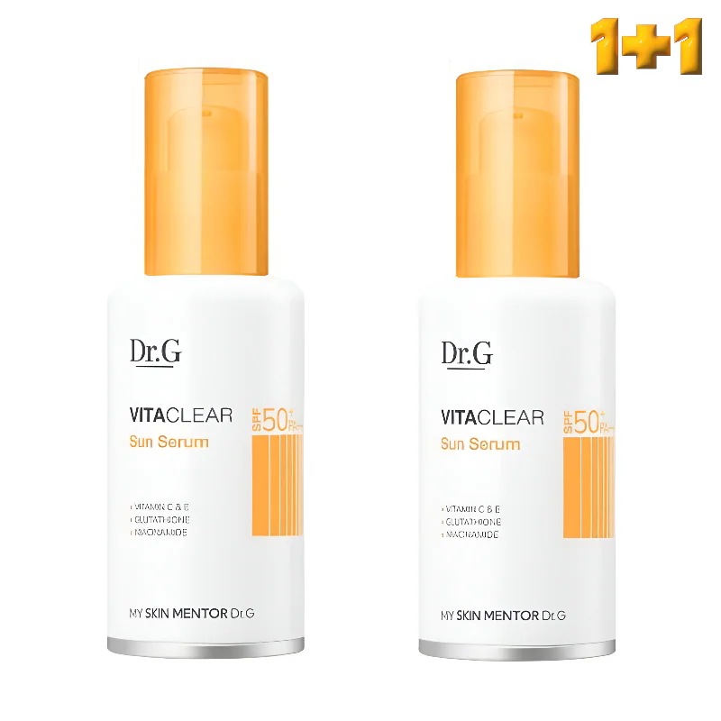 [1+1]ビタクリアサンセラム50ml SPF 50+ PA++++ 水分たっぷりのくすみケア 紫外線カット