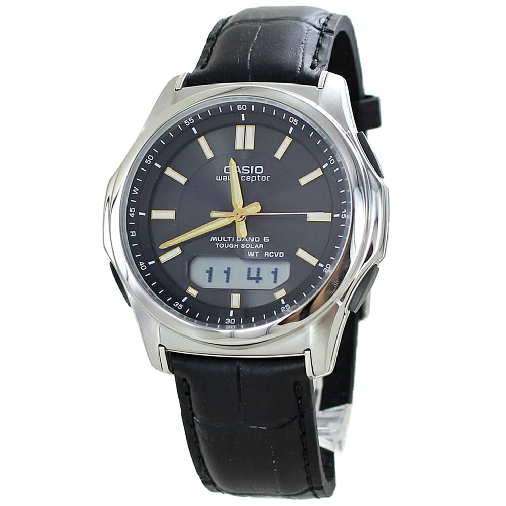 カシオ ウェーブ セプター 電波ソーラー腕時計 メンズ 電波腕時計 おすすめ ソーラー 腕時計 手表 レザーバンド 海外旅行 試験 受験 入学祝い 仕事用 普段使い 男性 プレゼント 国内正規品 CA 9,546円