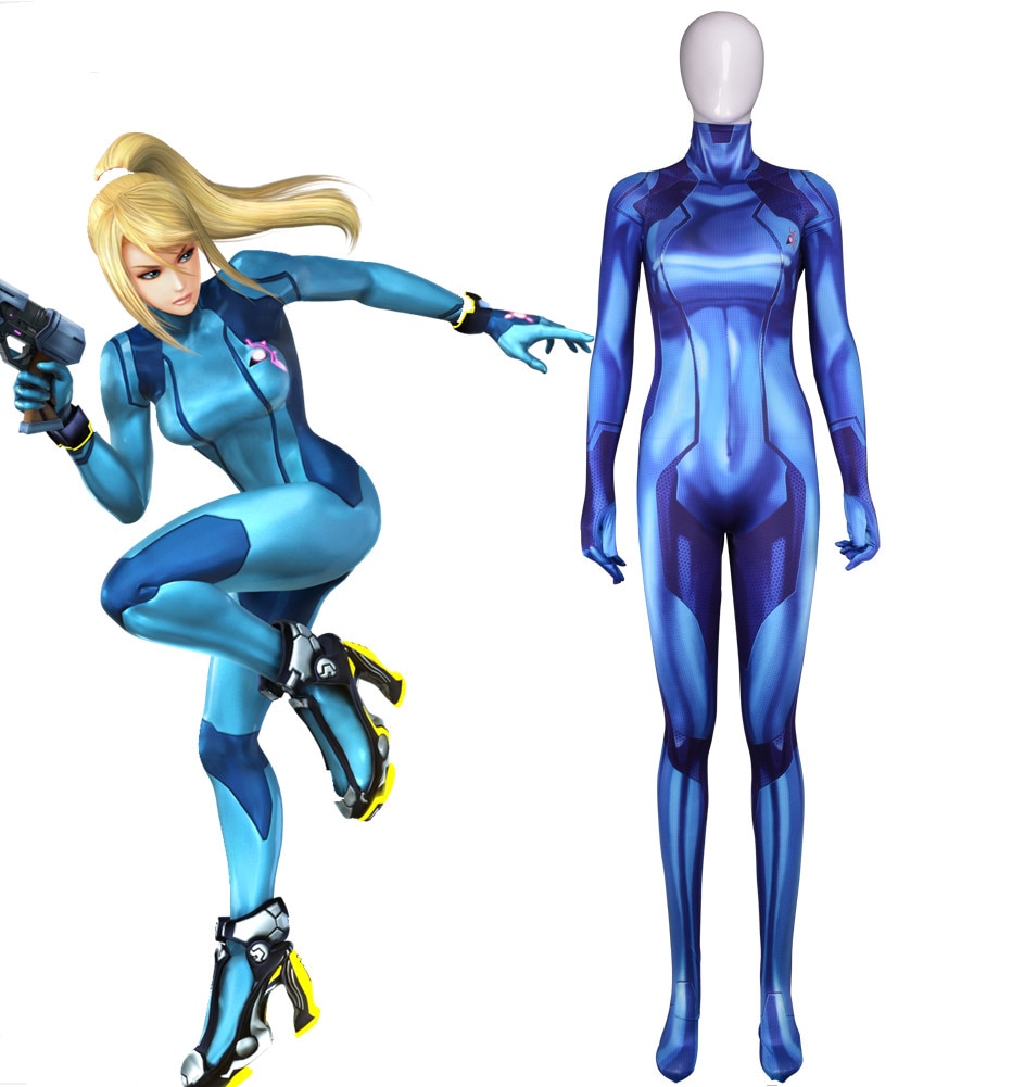 METROID Samus Aran メトロイド サムスアラン 全身タイツ コスチューム コスプレ衣装