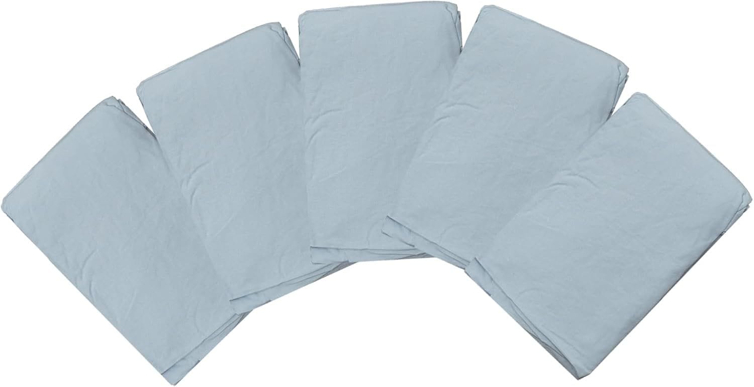 シルフィーズ ワンタッチシーツ シングル 綿100％ 5枚セット ブルー シーツ フィットシーツ ゴム 敷きカバー 敷カバー 敷き布団カバー おしゃれ 105×215cm