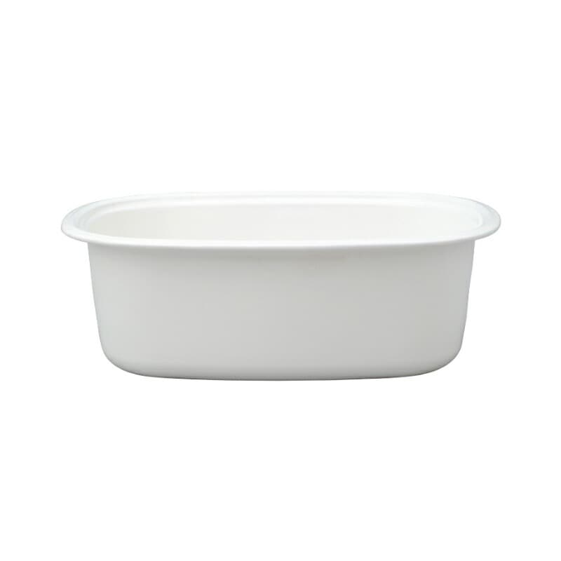 野田琺瑯 楕円型洗い桶 8L /日本製 国産品 ホーロー ほうろう 食器洗い 漬置き洗い 丈夫 頑丈 シンプル 白 ホワイト 清潔 衛生的 定番 ロングセラー 家庭用 省スペース