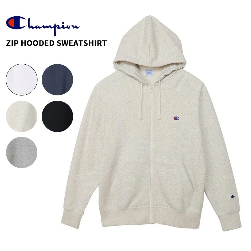チャンピオン メンズ ジップパーカー Champion ジップフーデッドスウェットシャツ ZIP HOODED SWEATSHIRT カジュアル C3-Y137 長袖 トップス