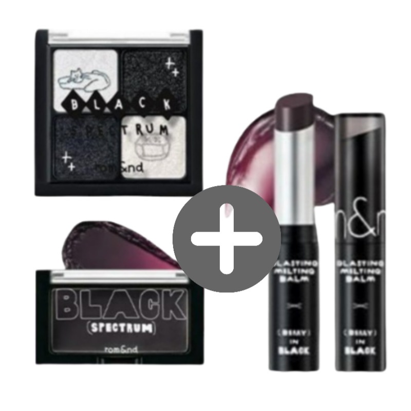 新作[ INAPSQUARE]ベラーダンアイズ(#B03 GLITZ IN BLACK)ベターザンチーク(#B03 BLACK)グラスティングメルティングバーム(#17 BERRY IN BLACK