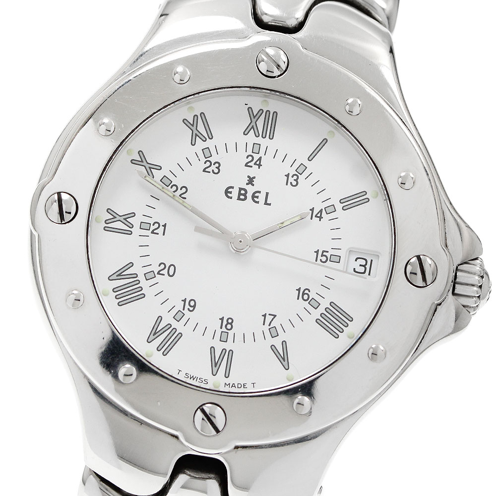 エベル EBEL E9187632 スポーツウェーブ デイト クォーツ メンズ _957024【中古】