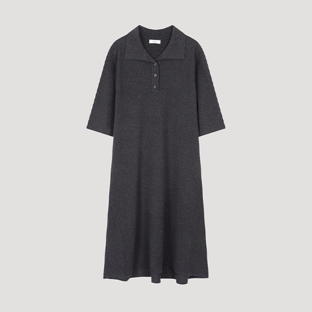 (Shes Miss) ウール混紡襟付きニットワンピース_SSKOPO32010_CH 7,807円