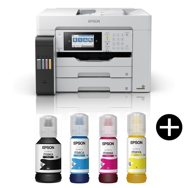 【複合機本体+インクセット】 PX-M6712FT ホワイト ビジネスインクジェット エコタンク 搭載モデル A3カラーインクジェット複合機 FAX/コピー/スキャナ + インクセット