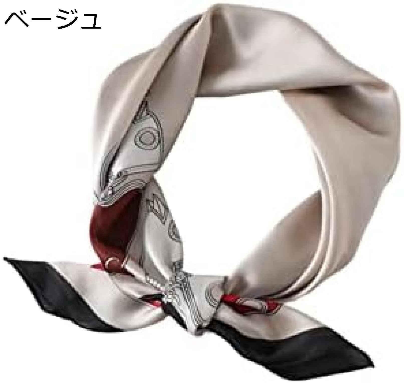 【20%OFFクーポン～】スカーフ 風 正方形 70*70cm 3色 手巻き仕上げ おしゃれ ヘアバンド 髪飾り ネッカチーフ バッグ用 小物 通勤 カジュアル レディーズ UVカット 贈り物