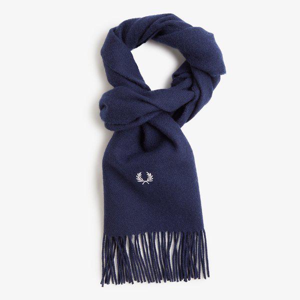 [プラットフォーム+] 2023 F/W ラムウール スカーフ ネイビー CFPU2334126-608