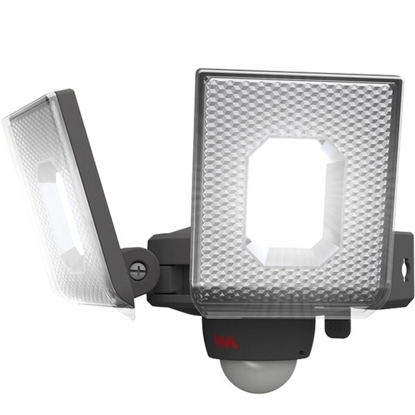 ムサシ LED-AC2014 7.5W×2灯スライド型LEDセンサーライト