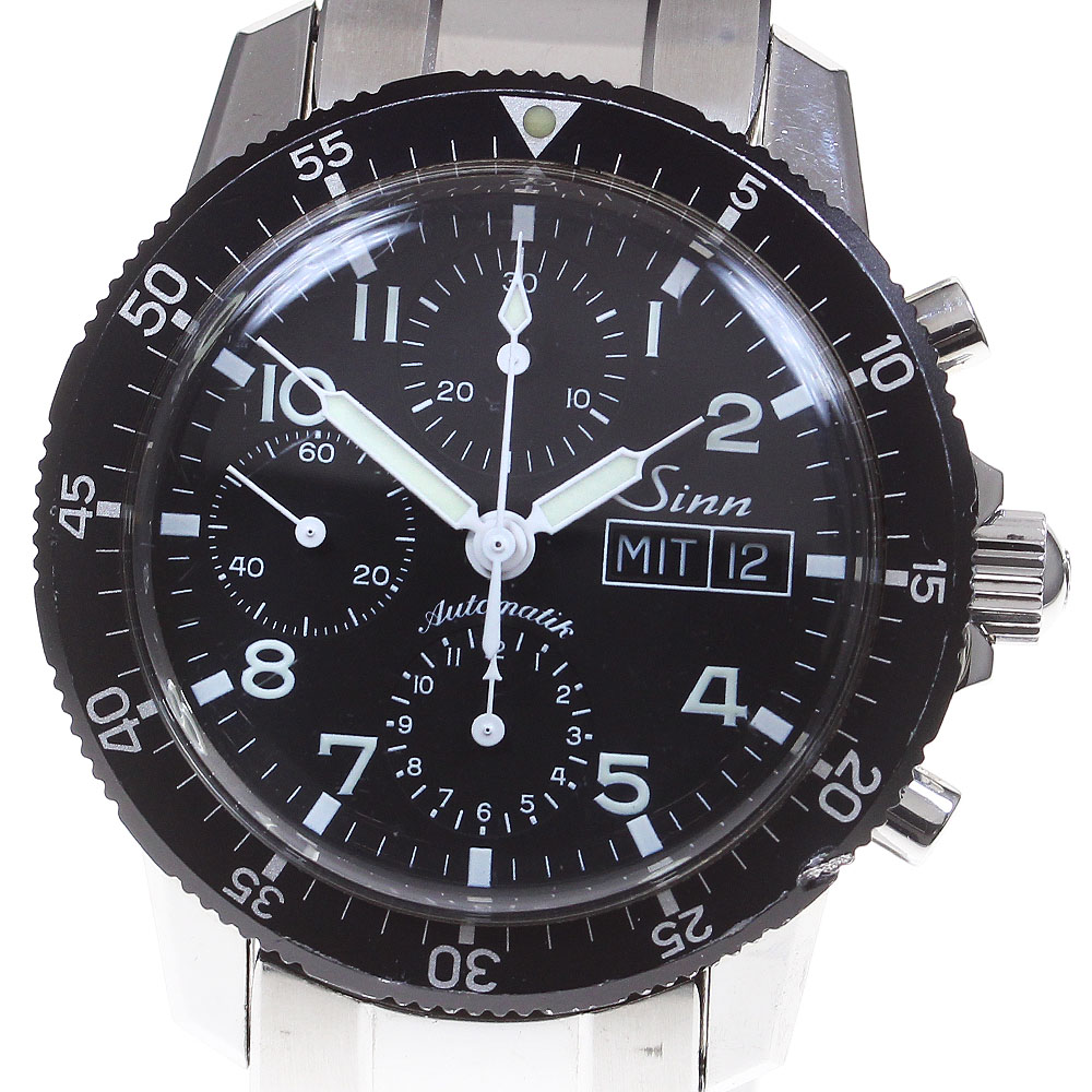 ジン Sinn 103 クロノグラフ デイデイト 自動巻き メンズ _844782【中古】 104,665円