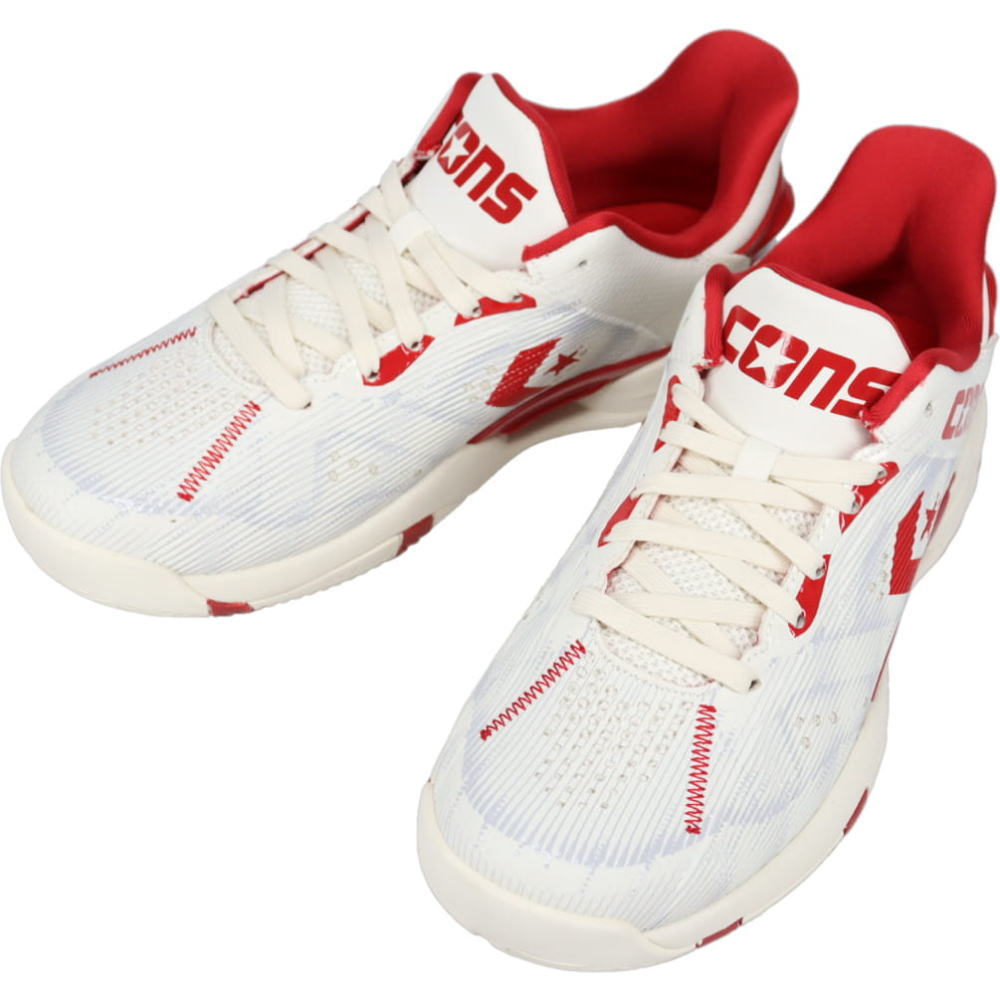 コンズ アクセレレーター LOW オフホワイト/レッド O.WT/RD 33500541