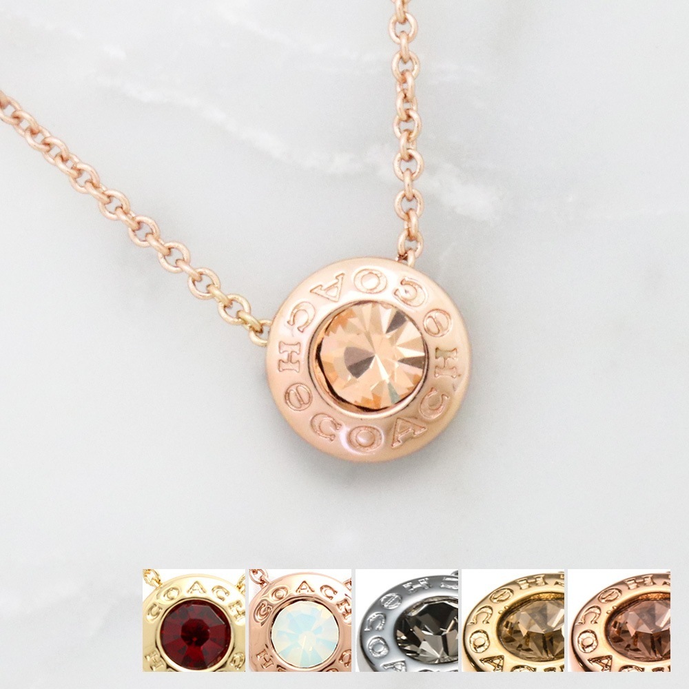 アウトレット ネックレス レディース シンプル ストーンネックレス ブランドロゴ オープン