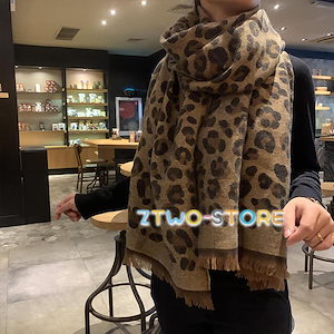 ストール レオパード ヒョウ柄 パシュミナ ショール 春物 春夏 秋冬 メンズ レディース カシミヤタッチ 大判ストール アニマル柄