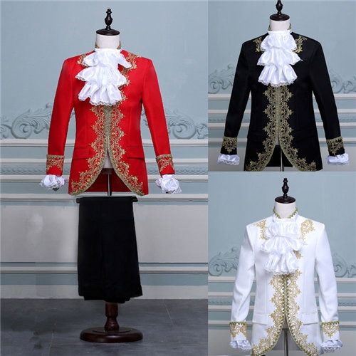 3色入荷　メンズ　スーツ　スーツセット　上下セット　タキシード　メンズ タキシード　演出服 華麗な王族服 王子様 ヨーロッパ風 復古風 コスプレ衣装　宮廷服 0167