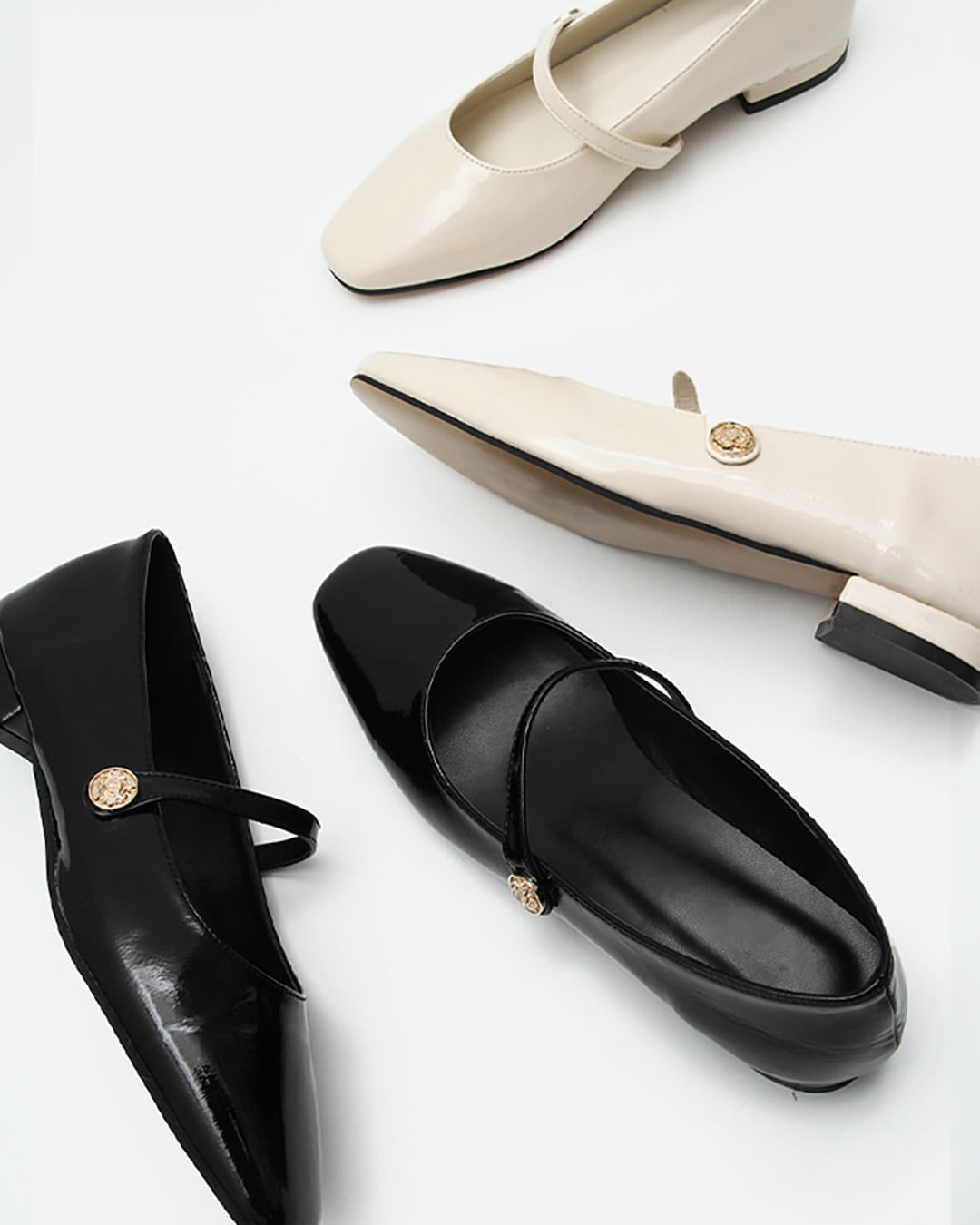 ヌーブメリージェーンシューズ韓国ファッション レディース