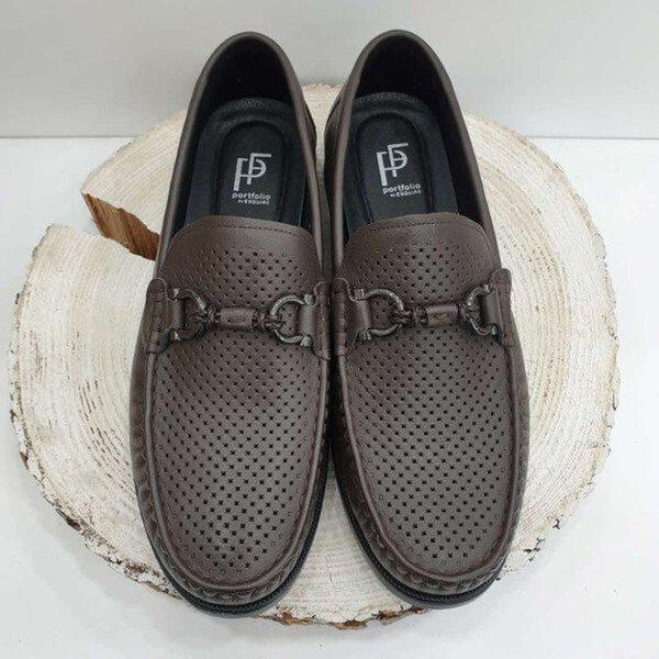 男性超軽量メッシュ広幅パンチングローファー 2cm J269B_GN_3