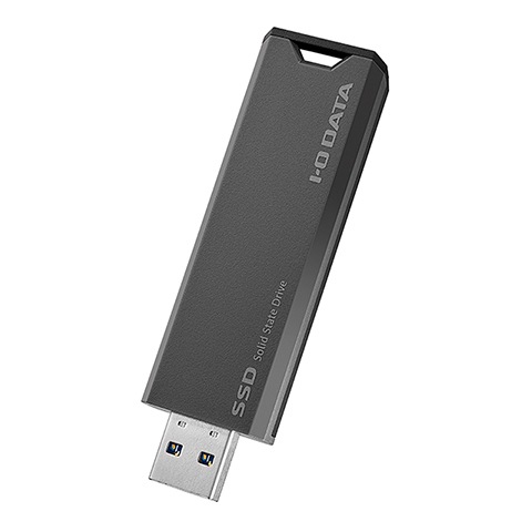 I/Oデータ USB 10Gbps（USB 3.2 Gen2）対応 スティックSSD 2TB（グレー×ブラック） SSPSUS2GR