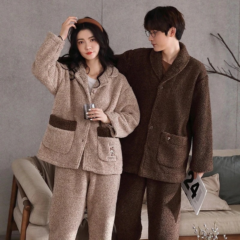 ルームウェア パジャマ ペア ペアパジャマ 男女兼用 上下セット もこもこ メンズ レディース 部屋