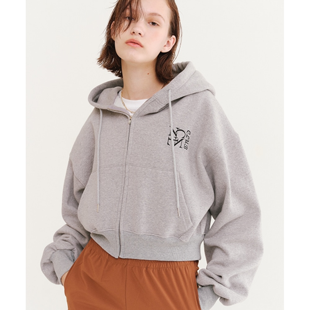 RONRON NCNL フードジップアップ グレー