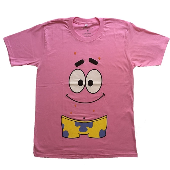 並行輸入品patrick Star パトリックスター Spongebob Squarepants スポンジボブスクエアパンツ プリントｔシャツ