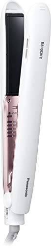 色：ホワイト パナソニック ヘアーアイロン ストレート用 ナノケア 海外対応 白 EH-HS9E-W