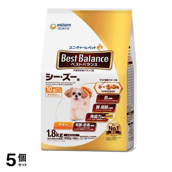 ベストバランス カリカリ仕立て シー・ズー用 10歳以上用 1.8kg 5個セット 8,376円